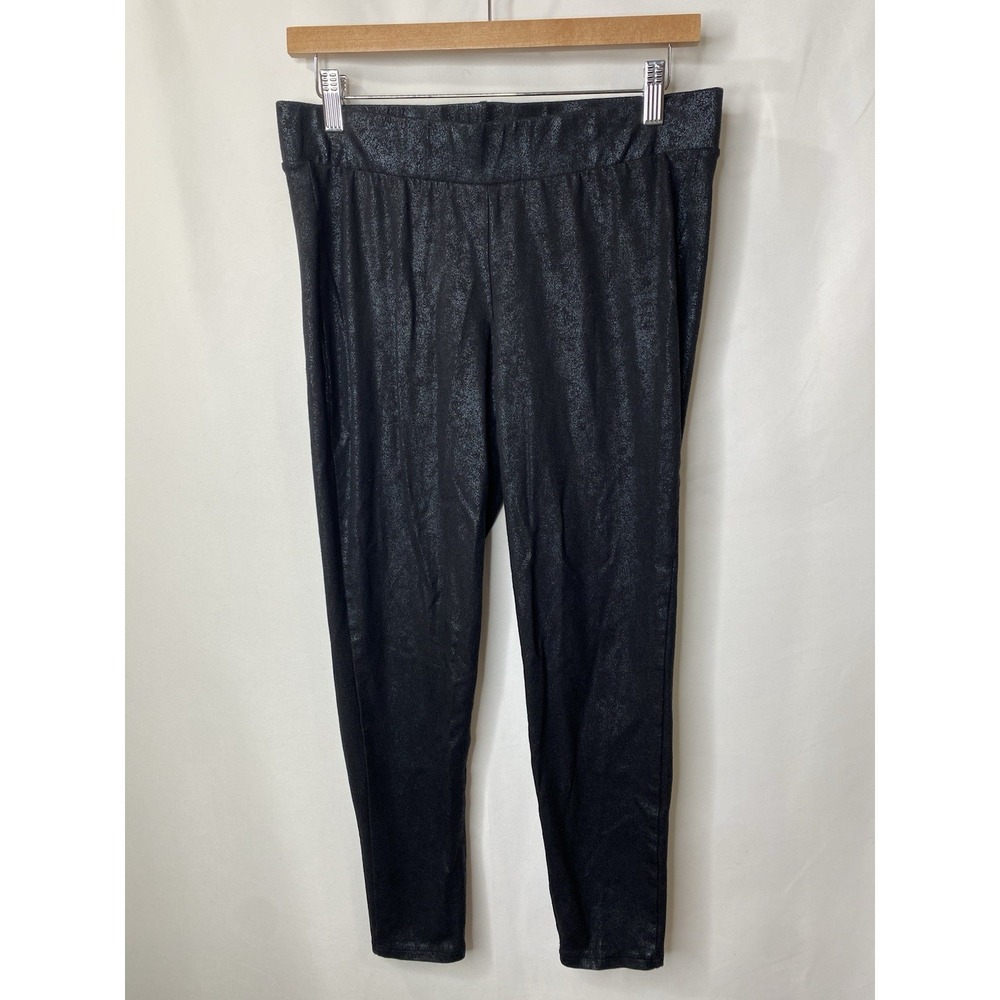 Torrid Womens Faux Leather Sheen Leggings Size 1 Rocker Goth Punk Girl Edgy Y2K